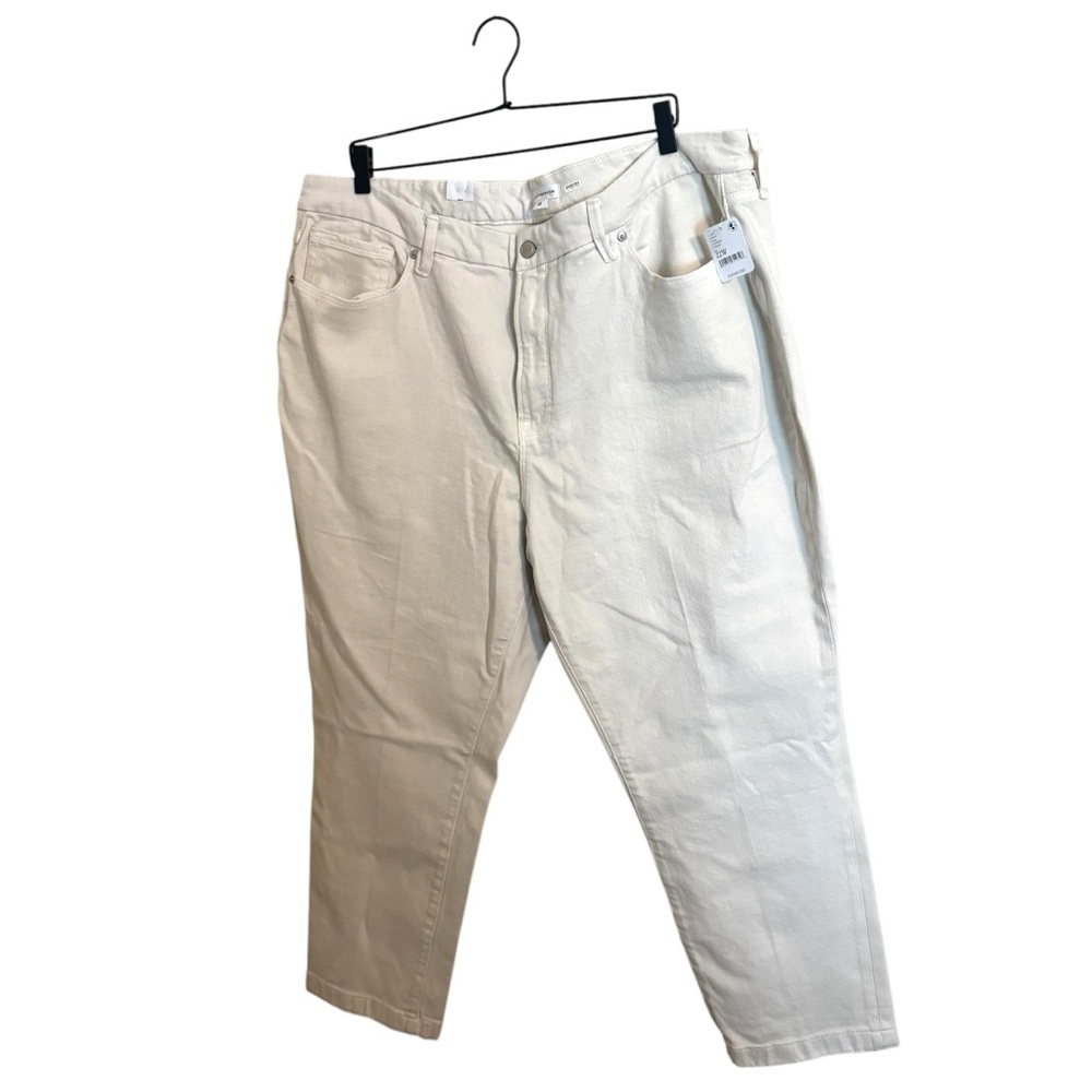 Good American‎ Good Classic Cream High Rise Skinny-ish Fit Size 22 NWT - Picture 2 of 10